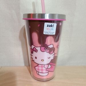 Zak Hello Kitty reusable cup tumbler with straw